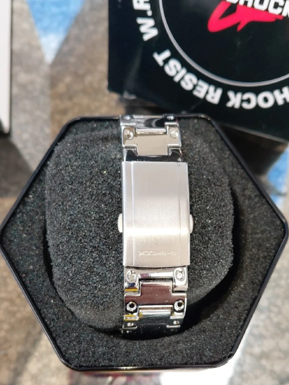 G-Shock Silver Analog-Digital Solar Bluetooth Watch